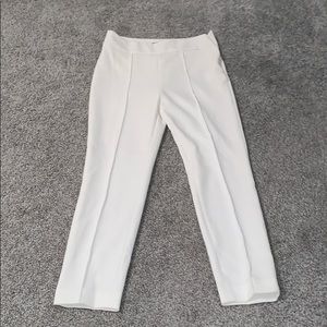 White ankle dress pants